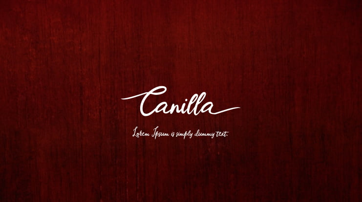 Canilla Font