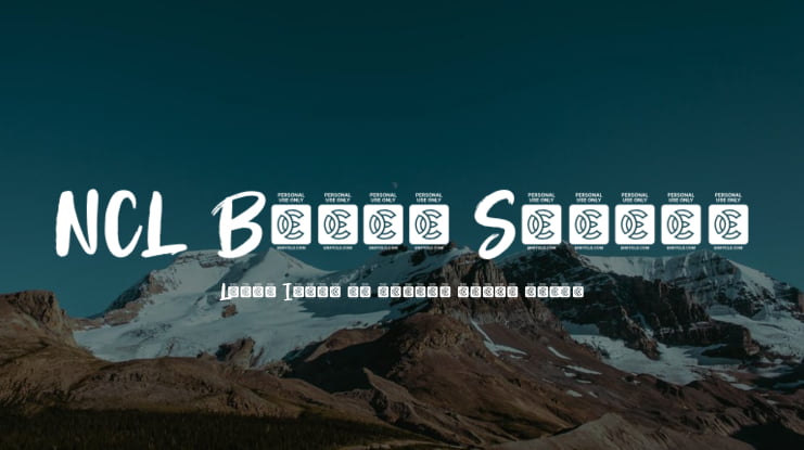 NCL Bliss Sureal Font