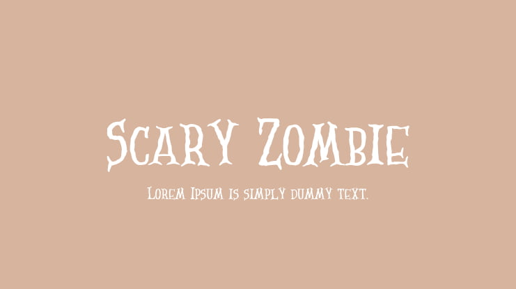 Scary Zombie Font