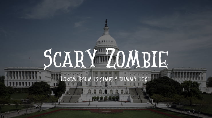 Scary Zombie Font