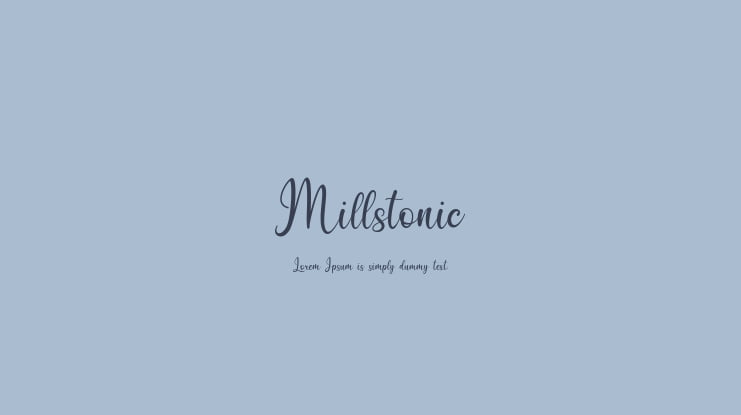 Millstonic Font