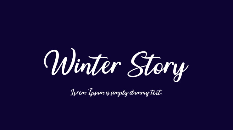 Winter Story Font