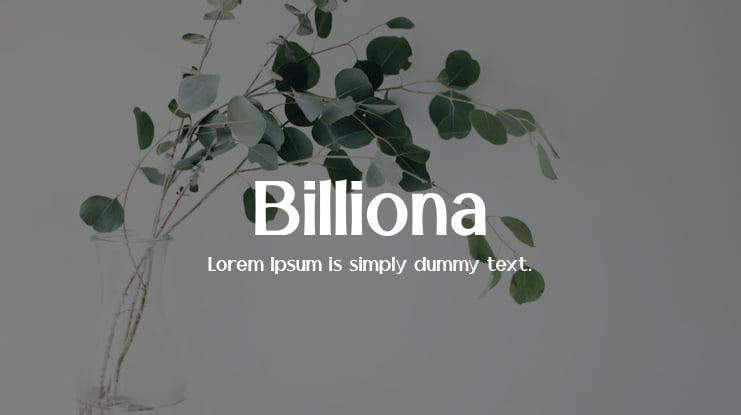 Billiona Font