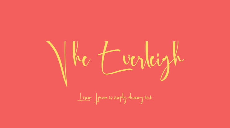 The Everleigh Font