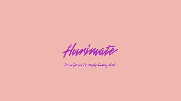 Hurimate Font