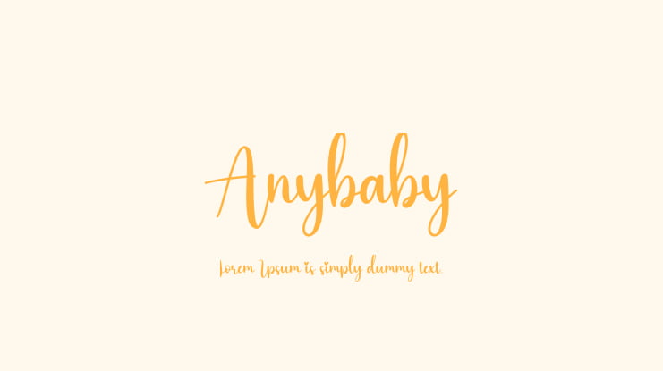 Anybaby Font