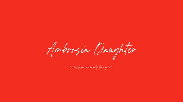 Ambrosia Daughter Font