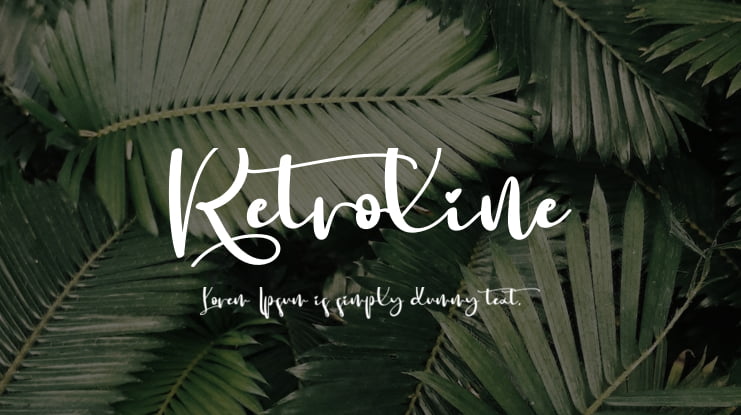 Retroline Font