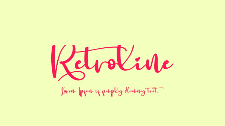 Retroline Font