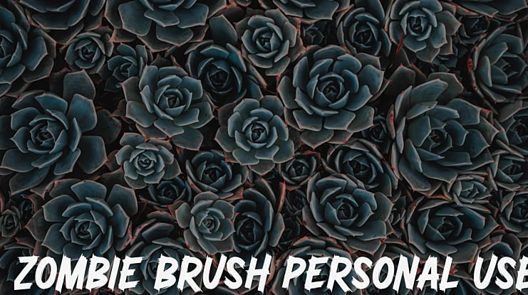 Zombie Brush Personal Use Font