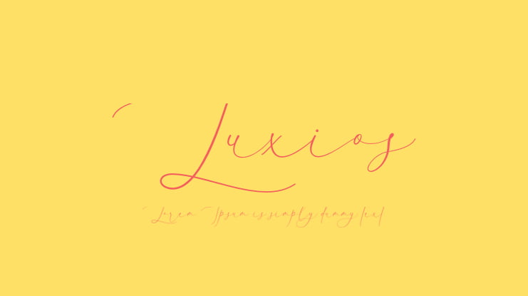 Luxios Font