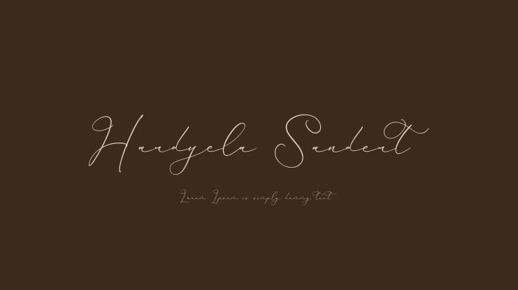 Hardyela Sandert Font