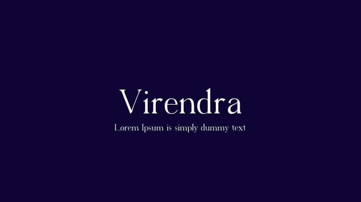 Virendra Font