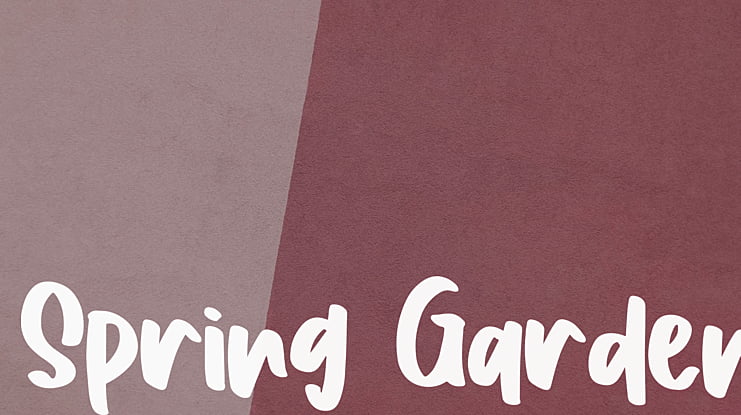 Spring Garden Font