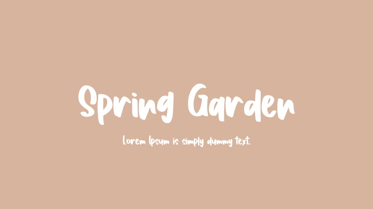 Spring Garden Font