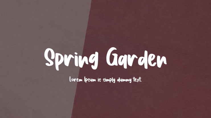 Spring Garden Font