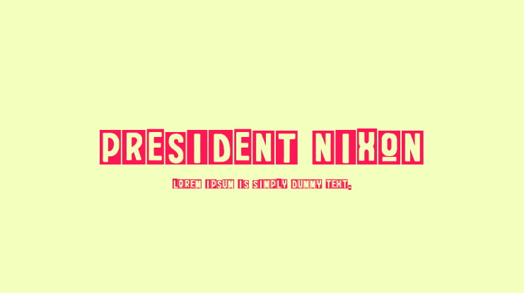 President Nixon Font