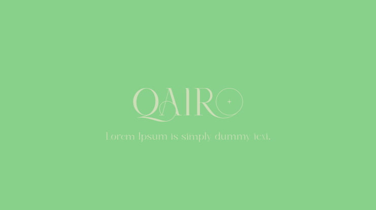 QAIRO Font