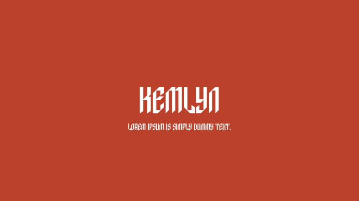 Kemlyn Font