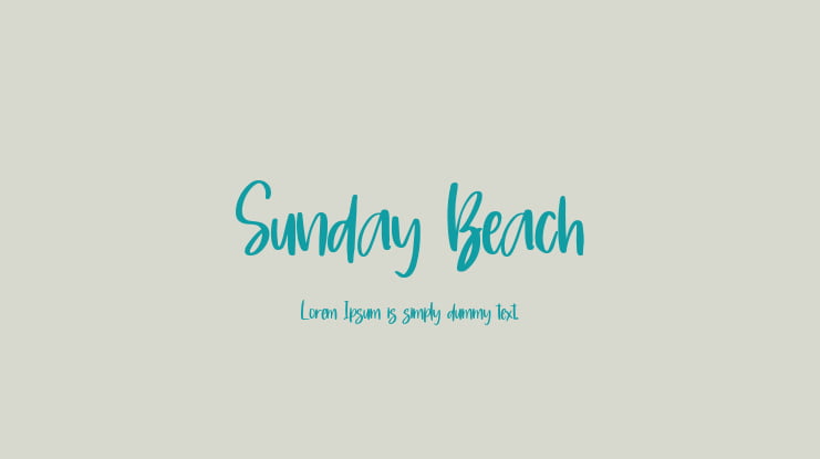 Sunday Beach Font