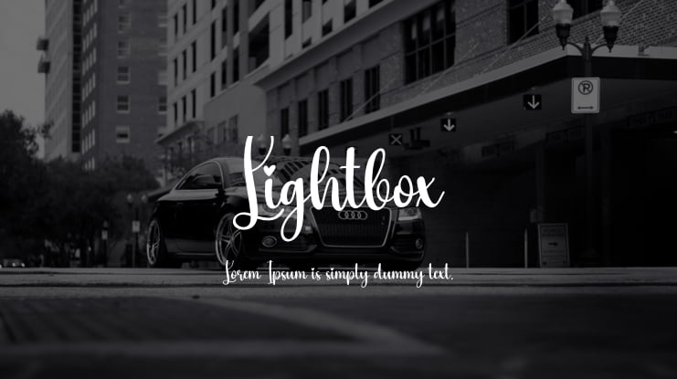 Lightbox Font