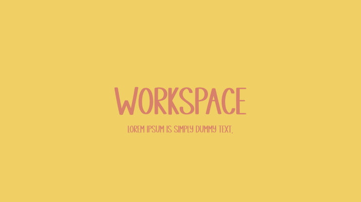 WORKSPACE Font