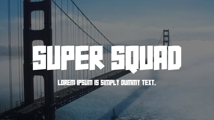 Super Squad Font Family