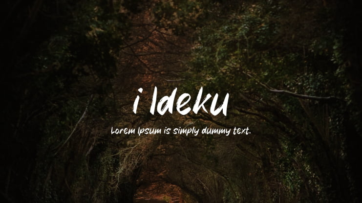 i Ideku Font