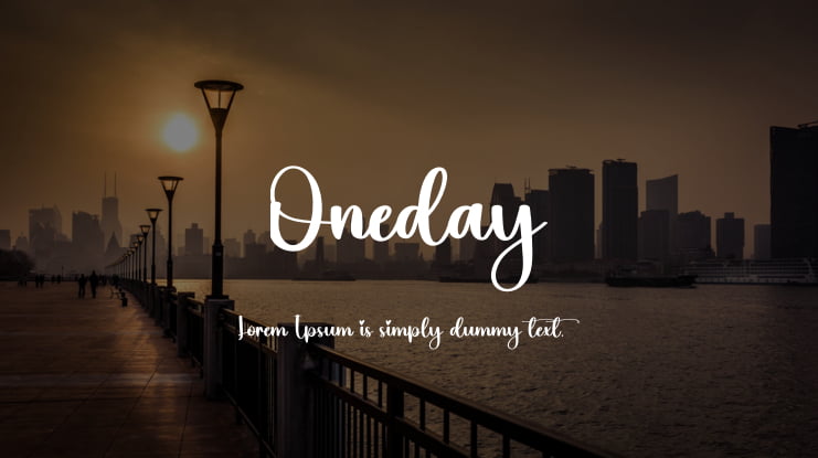 Oneday Font