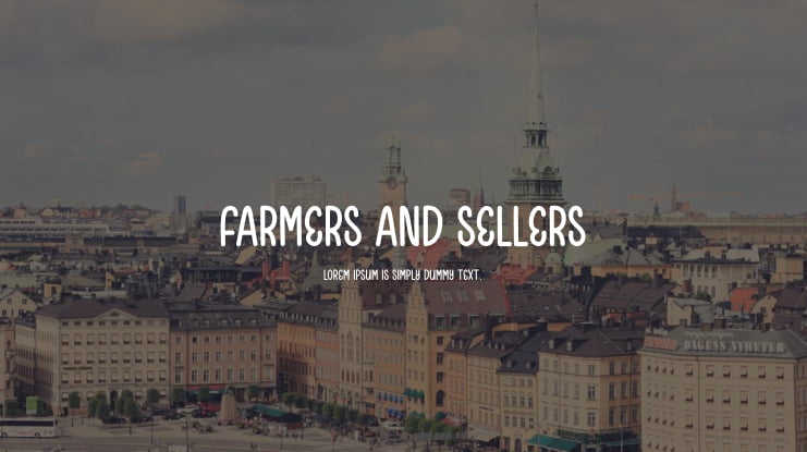 Farmers And Sellers Font