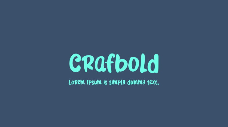 Crafbold Font