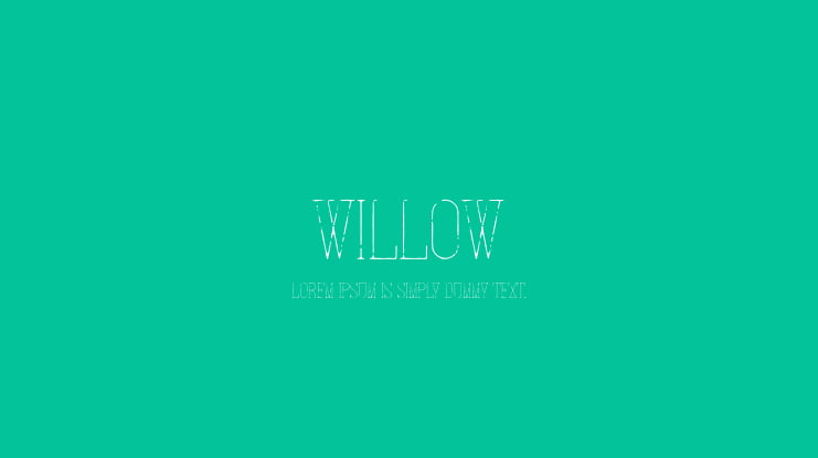 Willow Font