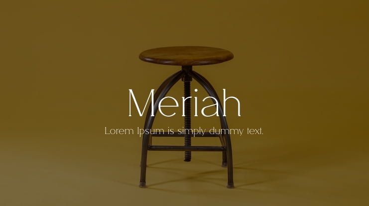 Meriah Font