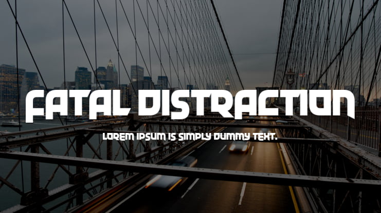 Fatal Distraction Font