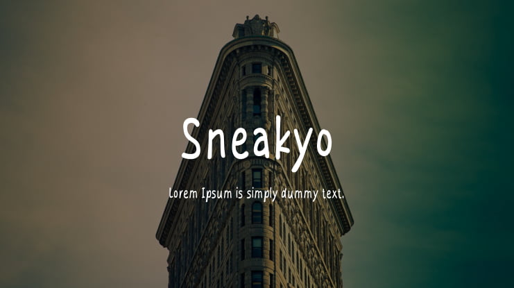 Sneakyo Font