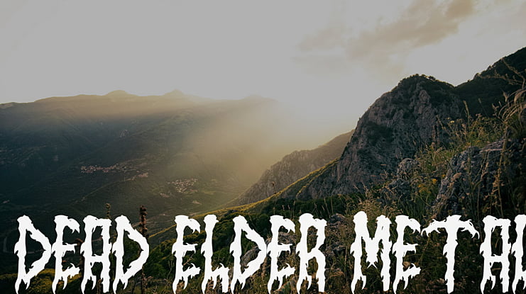 Dead Elder Metal Font