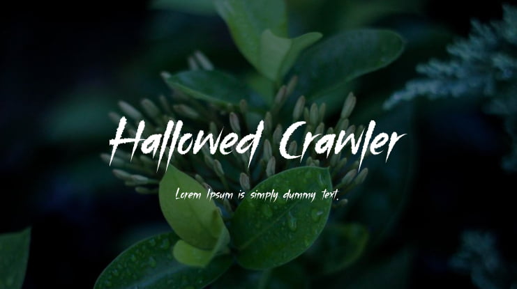 Hallowed Crawler Font