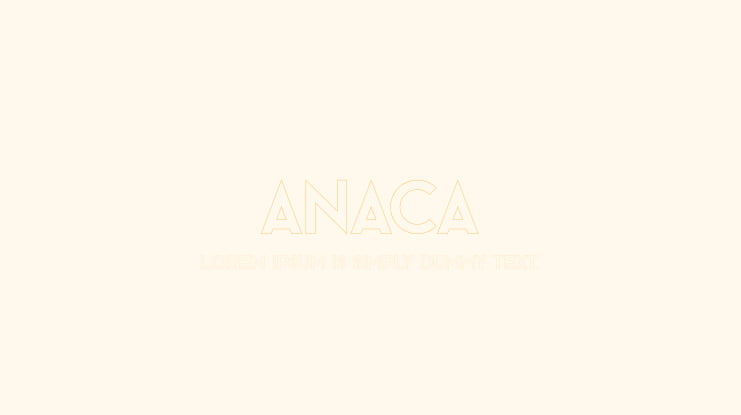 Anaca Font