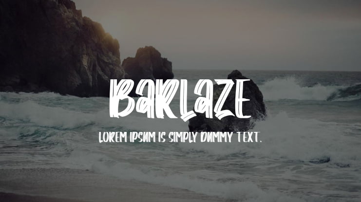 Barlaze Font