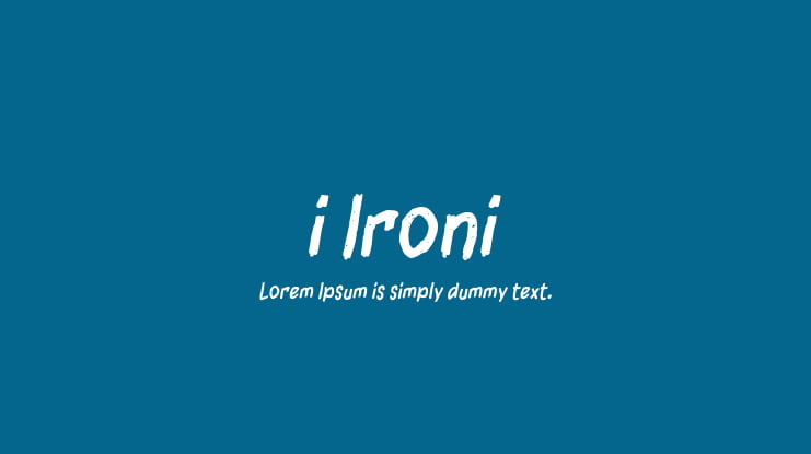 i Ironi Font