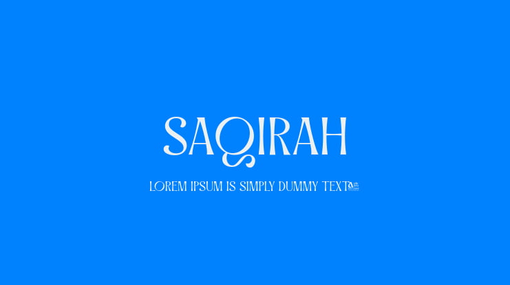 Saqirah Font