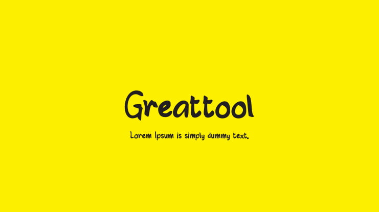 Greattool Font