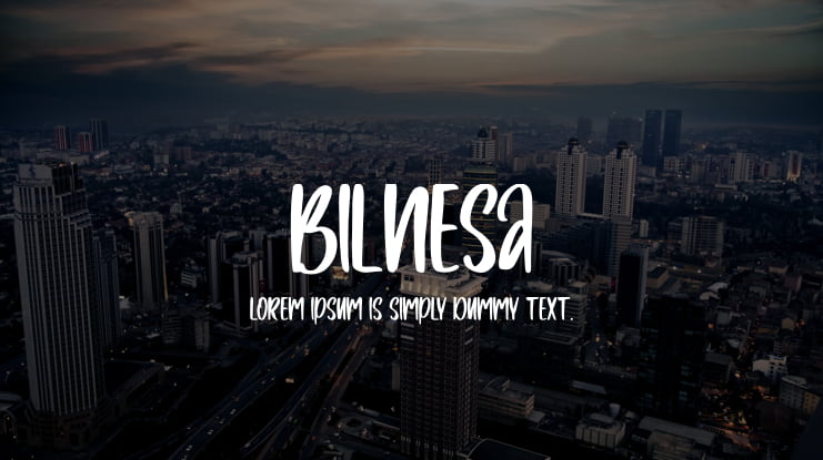 Bilnesa Font