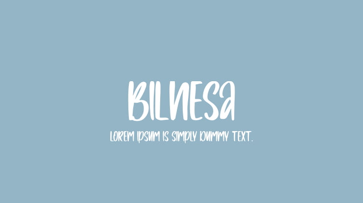 Bilnesa Font