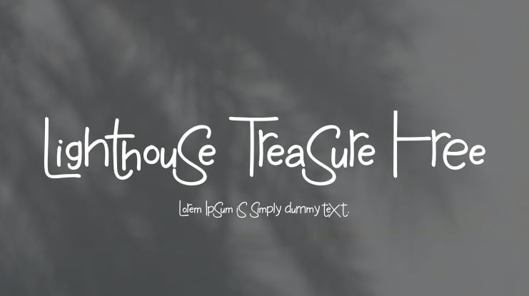 Lighthouse Treasure Free Font