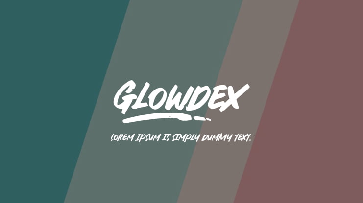 Glowdex Font : Download Free for Desktop & Webfont