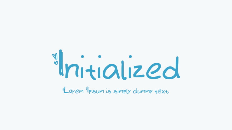 Initialized Font