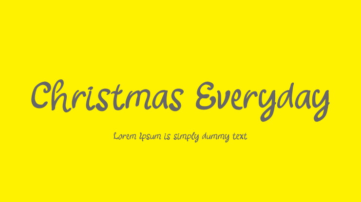 Christmas Everyday Font