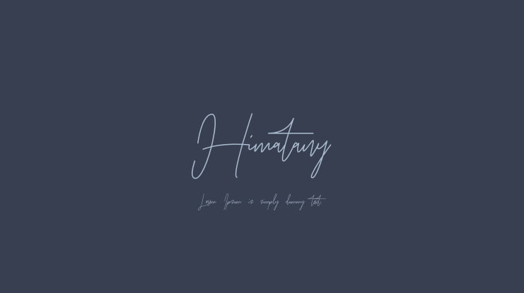 Himatany Font