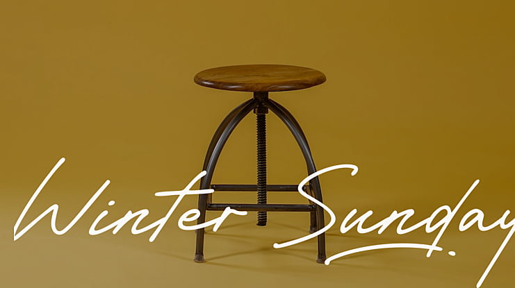 Winter Sunday Font